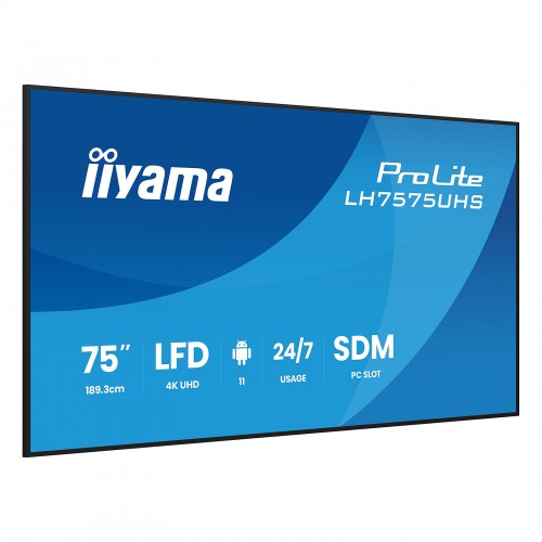 Ecran professionnel IIyama LH7575UHS-B2AG Neuf EA