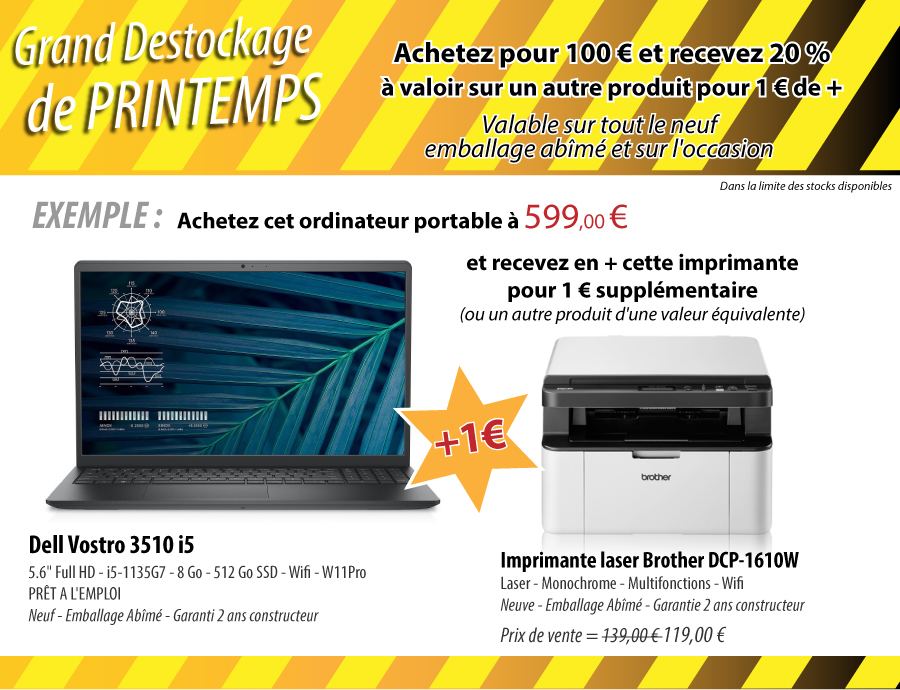 IO - Grand destockage de printemps chez Informatique Occasion